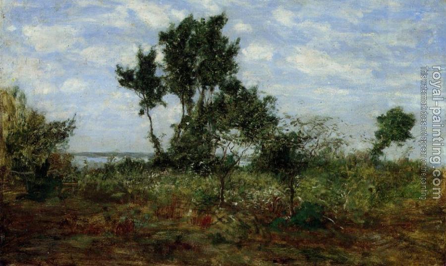 Eugene Boudin : Landscape near Honfleur III